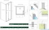 Radaway Nes 8 KDJ B kabina 90x80 prawa przejrzyste 10075090-01-01R/10089080-01-01